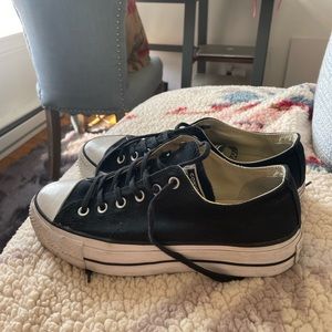 Black platform converse!
